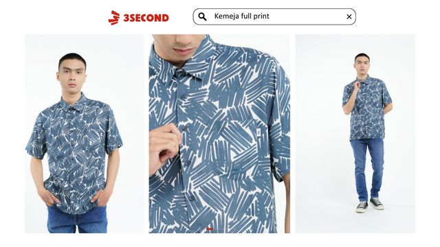 kemeja full print